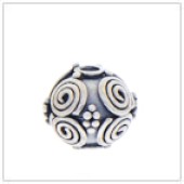 Sterling Silver Bali Round Beads - BR1926