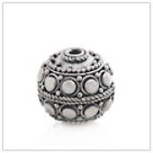 Sterling Silver Bali Round Beads - BR1929