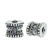 Sterling Silver Barrel Shape Bead - BT1213