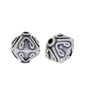 Sterling Silver Cube Shape Bead - BT1219