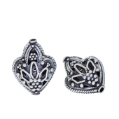 Sterling Silver Leaf Filigree Bead - BT1231