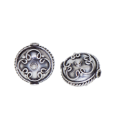 Sterling Silver Saucer Bead - BT1255