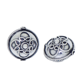 Sterling Silver Saucer Bead - BT1255L