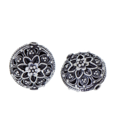 Sterling Silver Saucer Filigree Bead - BT1236