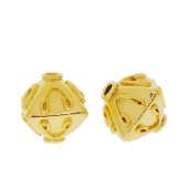 Vermeil Gold-Plated Cube Shape Bead - BT1219-V