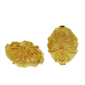 Vermeil Gold-Plated Oval Shape Bead - BT1207-V