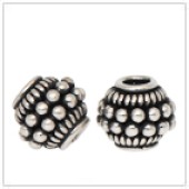 Sterling Silver Budhist Motif Bead - BW1418