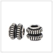Sterling Silver Double Coil Bead - BW1401
