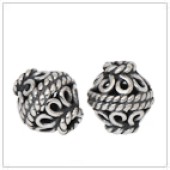 Sterling Silver Flower Cap Bead - BW1412