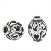 Sterling Silver Wire Cage Bead - BW1411