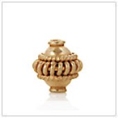 Vermeil Gold-Plated Bali Cage Bead - BW1416-V
