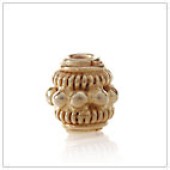 Vermeil Gold-Plated Budhist Motif Bead - BW1402-V