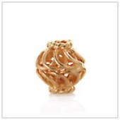 Vermeil Gold-Plated Wire Cage Bead - BW1410-V
