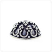 Sterling Silver Bali Bead Cap - C2037