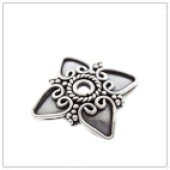 Sterling Silver Bali Bead Cap - C2041