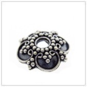 Sterling Silver Bali Bead Cap - C2042