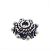 Sterling Silver Bali Bead Cap - C2045