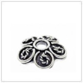 Sterling Silver Bali Bead Cap - C2049