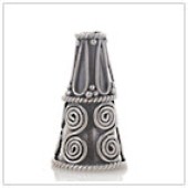 Sterling Silver Bali Jewelry Cone - C2121