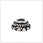 Sterling Silver Coil Bead Cap - C2033S
