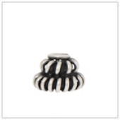 Sterling Silver Coil Bead Cap - C2053S