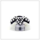 Sterling Silver Dome Bead Cap - C2044