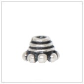 Sterling Silver Tiny Bead Cap - C2026