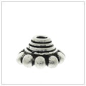 Sterling Silver Tiny Bead Cap - C2027