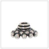 Sterling Silver Tiny Bead Cap - C2028