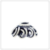 Sterling Silver Wire Filigree Bead Cap - C2011