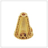 Vermeil Gold-Plated Bali Jewelry Cone - C2127-V