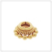 Vermeil Gold-Plated Coil Bead Cap - C2033M-V