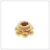 Vermeil Gold-Plated Tiny Bead Cap - C2024-V