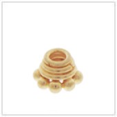 Vermeil Gold-Plated Tiny Bead Cap - C2026-V