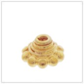 Vermeil Gold-Plated Tiny Bead Cap - C2027-V