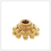 Vermeil Gold-Plated Tiny Bead Cap - C2028-V