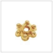 Vermeil Gold-Plated Tiny Bead Cap - C2029-V