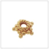 Vermeil Gold-Plated Tiny Star Bead Cap - C2030-V