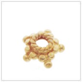 Vermeil Gold-Plated Tiny Star Bead Cap - C2031-V