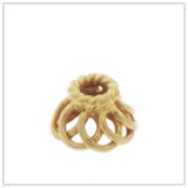 Vermeil Gold-Plated Wire Filigree Bead Cap - C2004-V