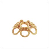 Vermeil Gold-Plated Wire Filigree Bead Cap - C2010-V