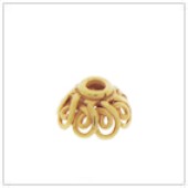 Vermeil Gold-Plated Wire Filigree Bead Cap - C2011-V