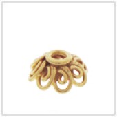 Vermeil Gold-Plated Wire Filigree Bead Cap - C2012-V