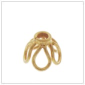 Vermeil Gold-Plated Wire Filigree Bead Cap - C2014-V