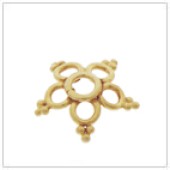 Vermeil Gold-Plated Wire Filigree Bead Cap - C2052-V
