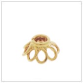 Vermeil Gold-Plated Wire Filigree Bead Cap - C2071M-V