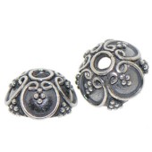 Sterling Silver Bali Bead Cap - C2038