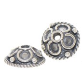 Sterling Silver Bali Bead Cap - C2048