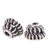 Sterling Silver Coil Bead Cap - C2053M