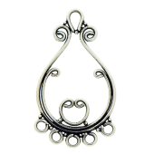 Sterling Silver Bali Earring Chandelier - FS4221
